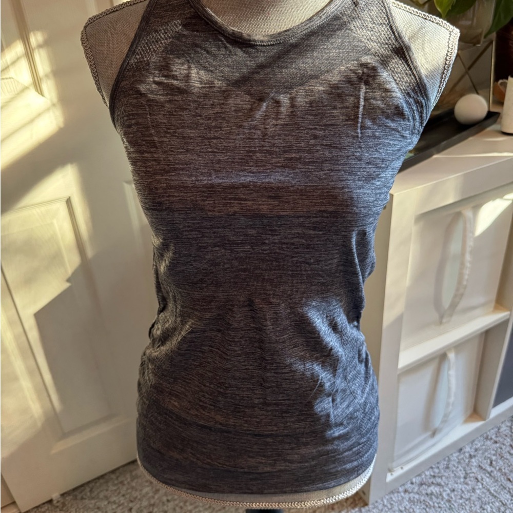 Athleta Gray Fitted Tank Top